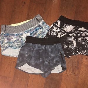LULU LEMON SHORTS BUNDLE